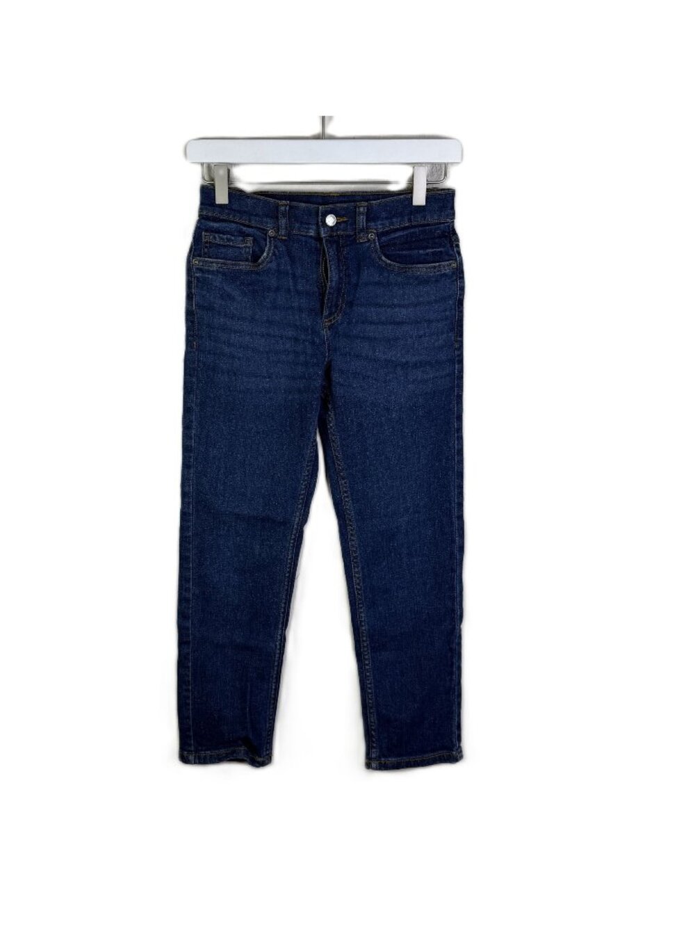 Hanna Andersson Boys Dark Wash Straight Leg Jeans, Back to School, Size 10